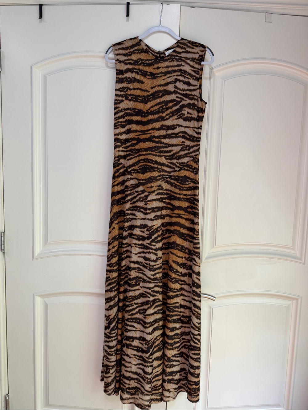Ronny Kobo Collection Brown Tiger-Print Sleeveless Maxi Dress - Picture 2 of 4